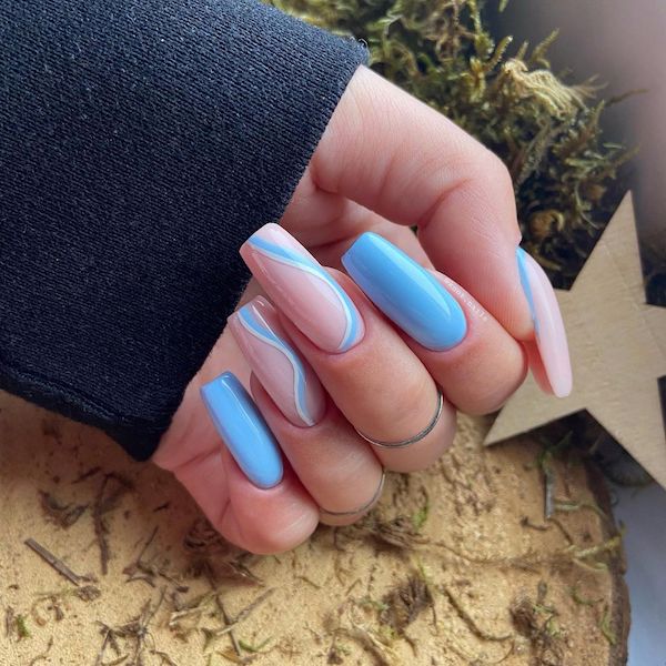 50 Blue Nail Art Designs