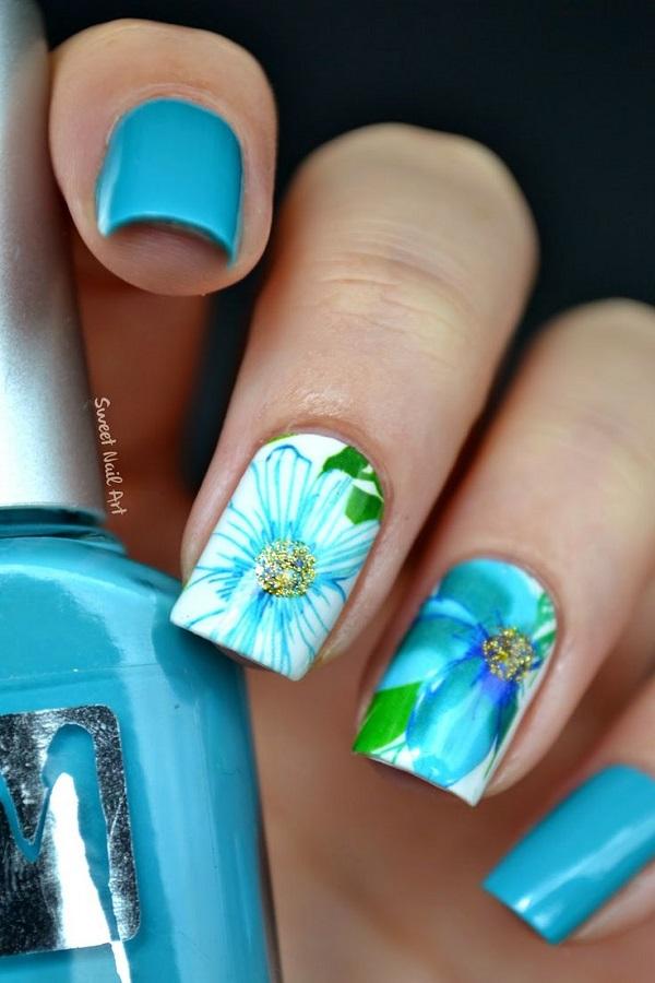 50 Blue Nail Art Designs
