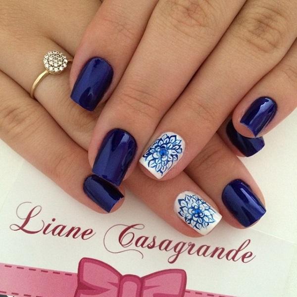 50 Blue Nail Art Designs