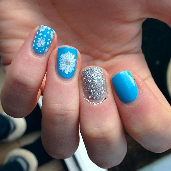 50 Blue Nail Art Designs
