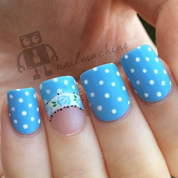 50 Blue Nail Art Designs