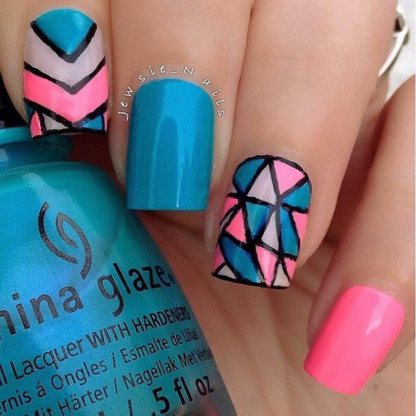 50 Blue Nail Art Designs