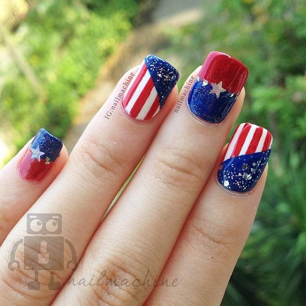 50 Blue Nail Art Designs