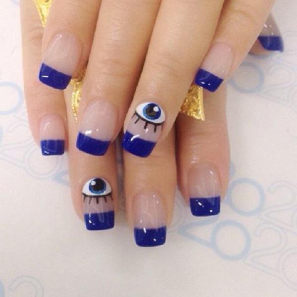 50 Blue Nail Art Designs