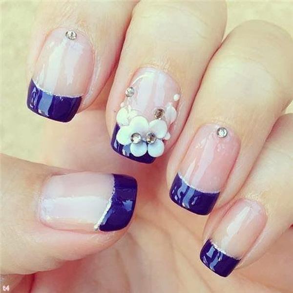 50 Blue Nail Art Designs