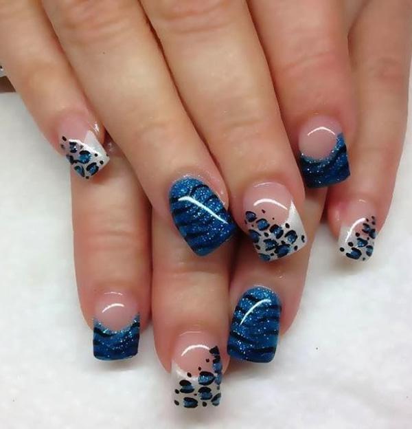 50 Blue Nail Art Designs
