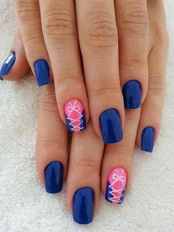 50 Blue Nail Art Designs