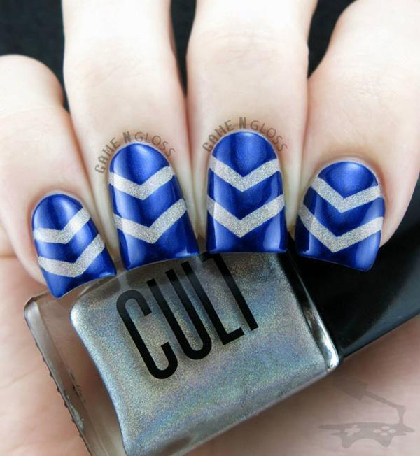 50 Blue Nail Art Designs