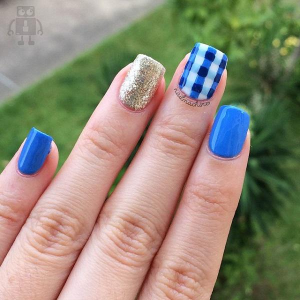 50 Blue Nail Art Designs