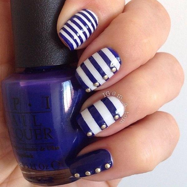 50 Blue Nail Art Designs