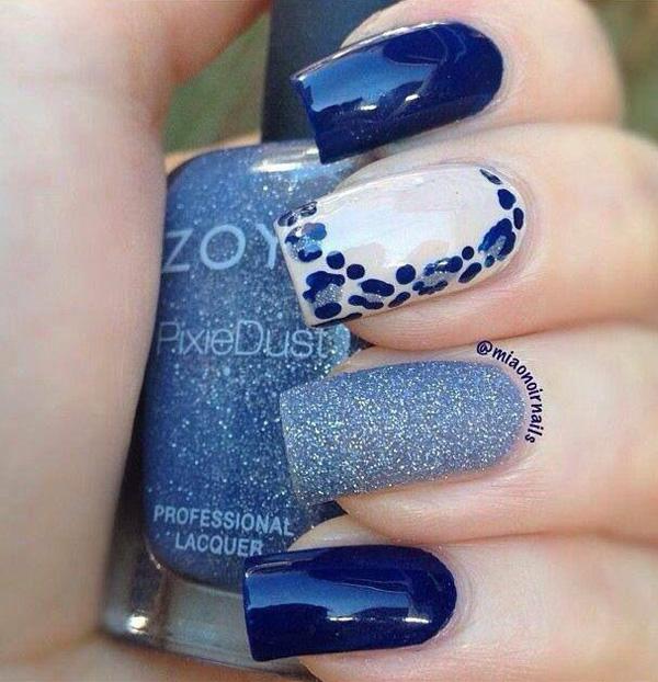 50 Blue Nail Art Designs