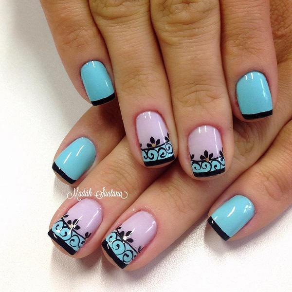 50 Blue Nail Art Designs