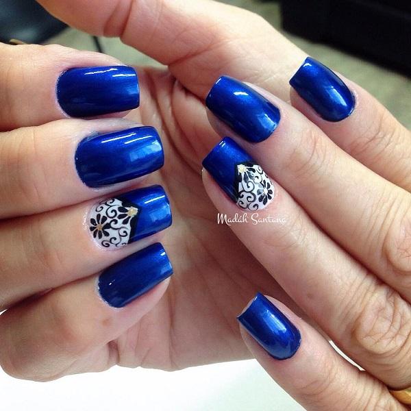 50 Blue Nail Art Designs