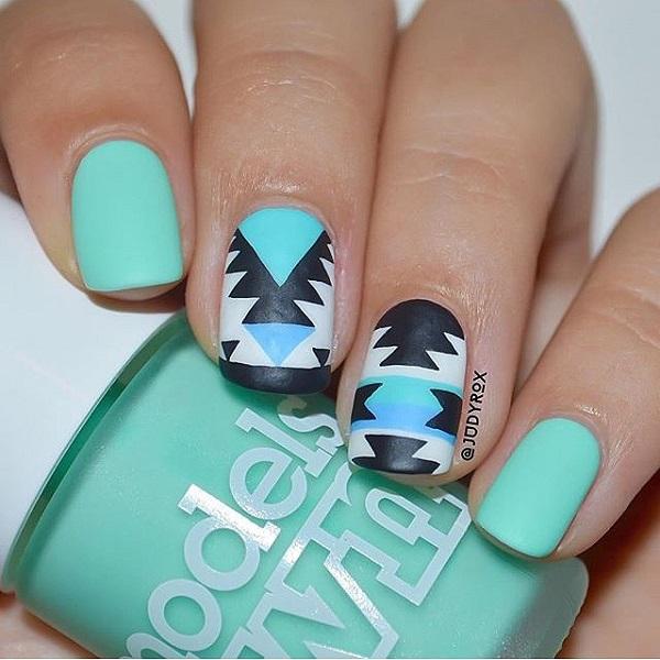 50 Blue Nail Art Designs