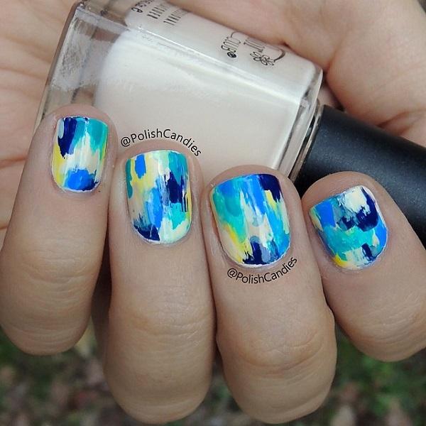 50 Blue Nail Art Designs