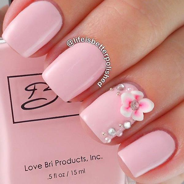 50 Pink Nail Art Designs