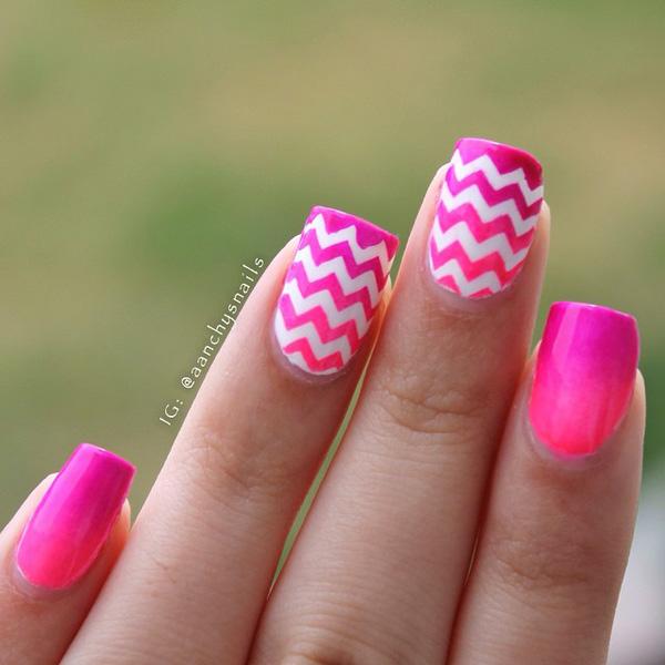 50 Pink Nail Art Designs