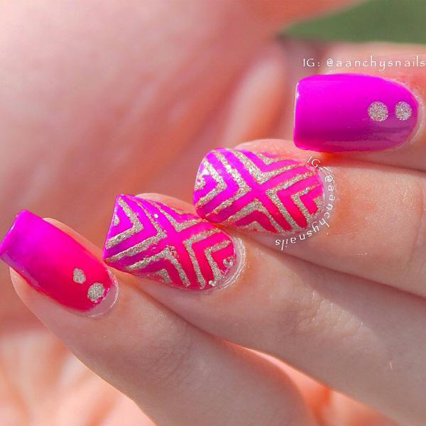 50 Pink Nail Art Designs