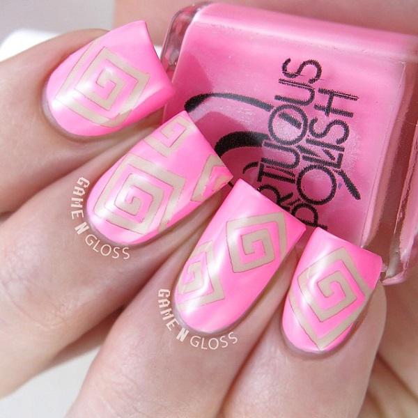 50 Pink Nail Art Designs