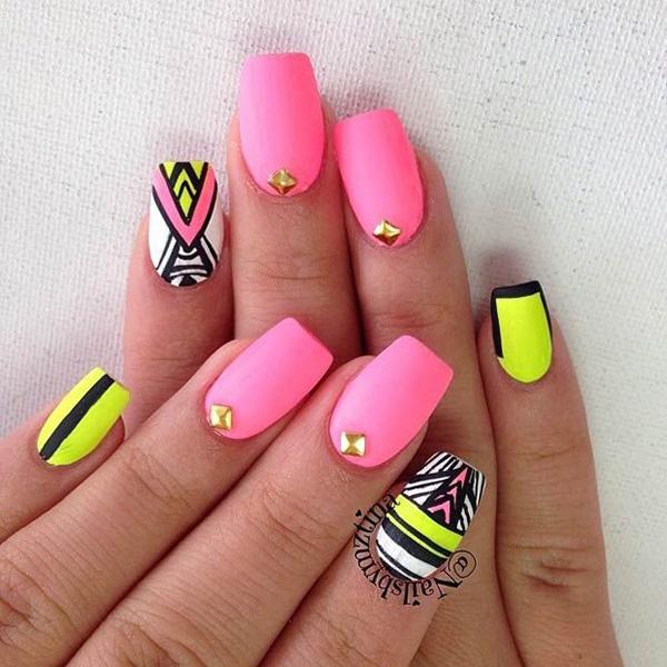 50 Pink Nail Art Designs