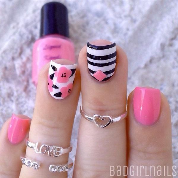 50 Pink Nail Art Designs