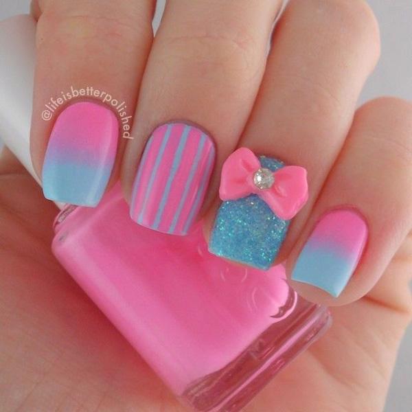 50 Pink Nail Art Designs