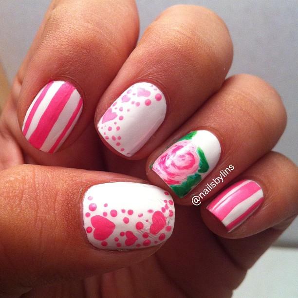 50 Pink Nail Art Designs