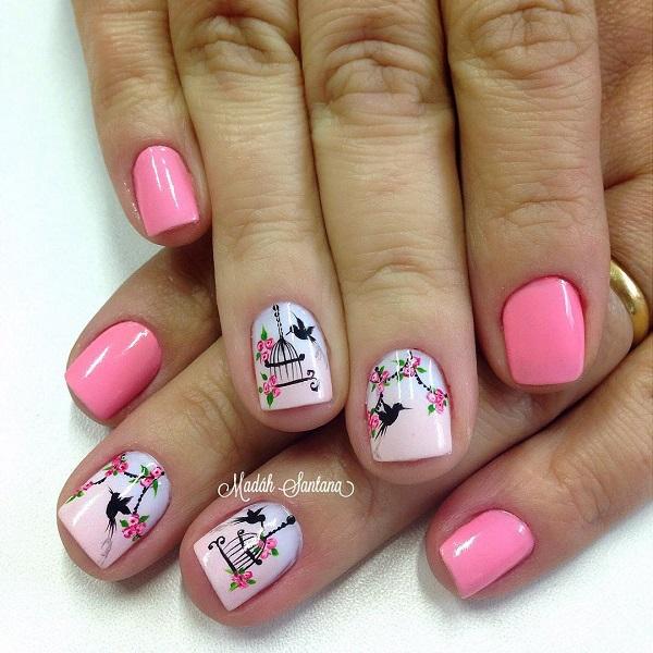 50 Pink Nail Art Designs