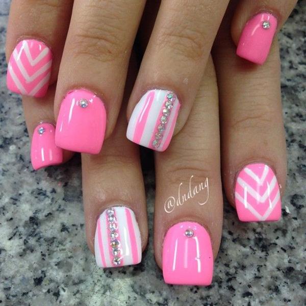 50 Pink Nail Art Designs