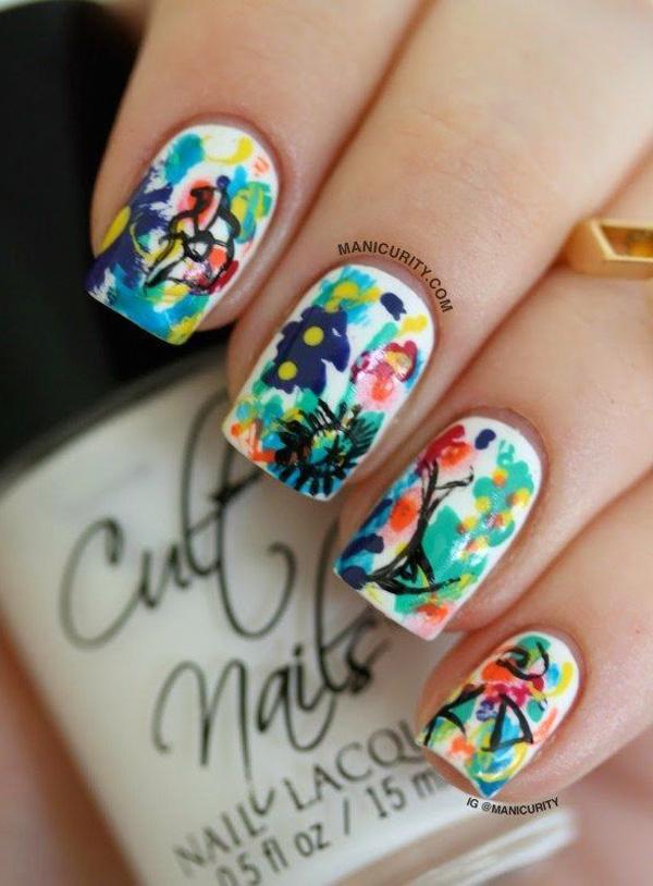 50+ Watercolor Nail Art Ideas