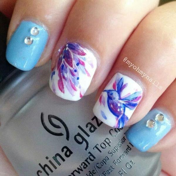 50+ Watercolor Nail Art Ideas