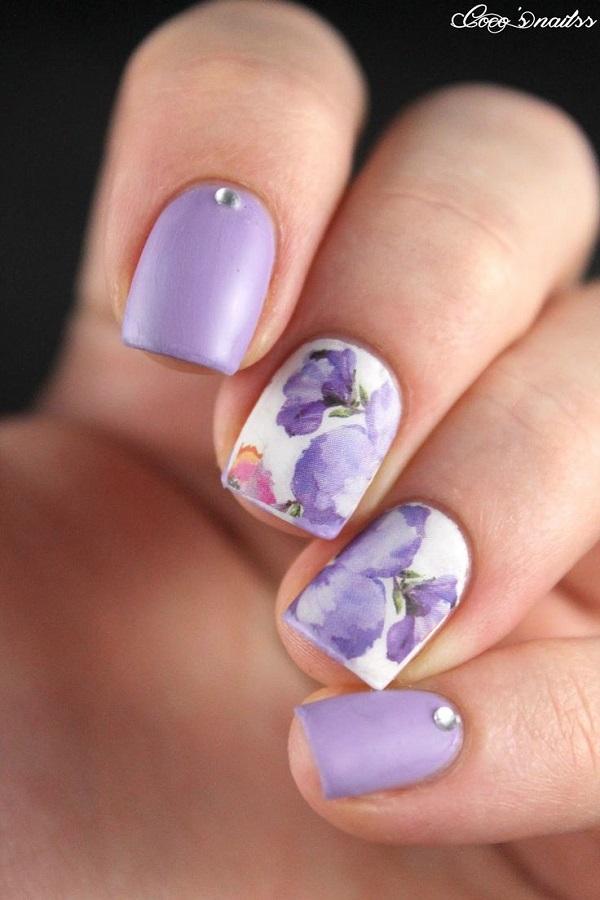 50+ Watercolor Nail Art Ideas