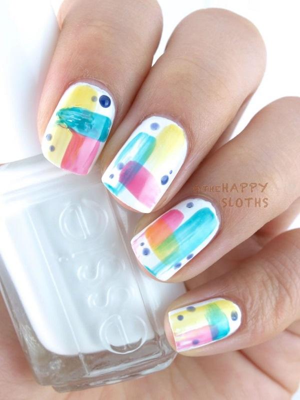 50+ Watercolor Nail Art Ideas