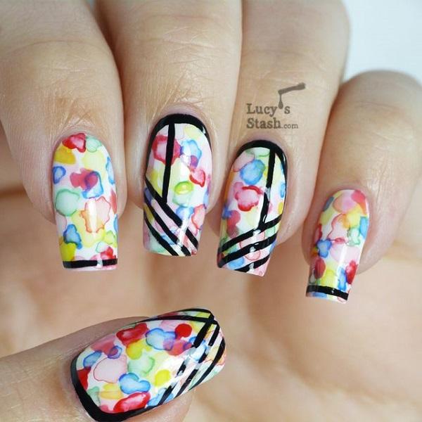50+ Watercolor Nail Art Ideas