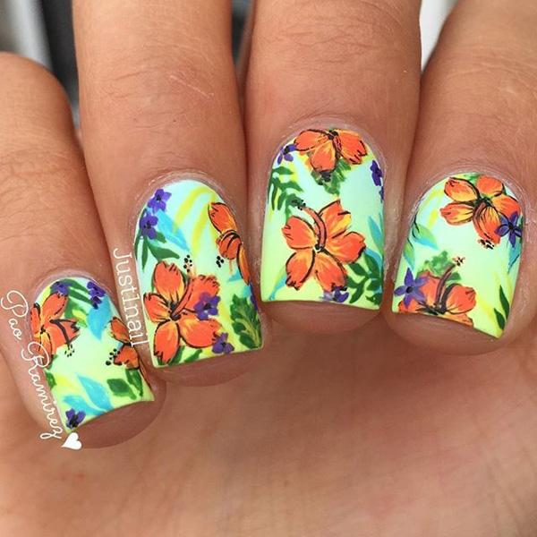 50+ Watercolor Nail Art Ideas