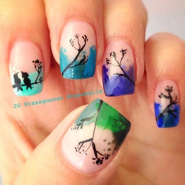 50+ Watercolor Nail Art Ideas