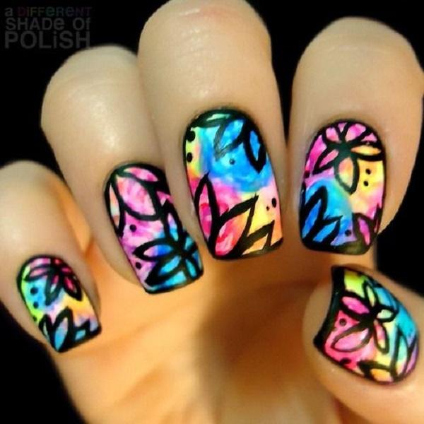 50+ Watercolor Nail Art Ideas