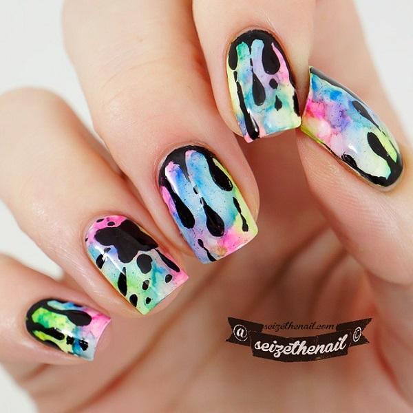 50+ Watercolor Nail Art Ideas