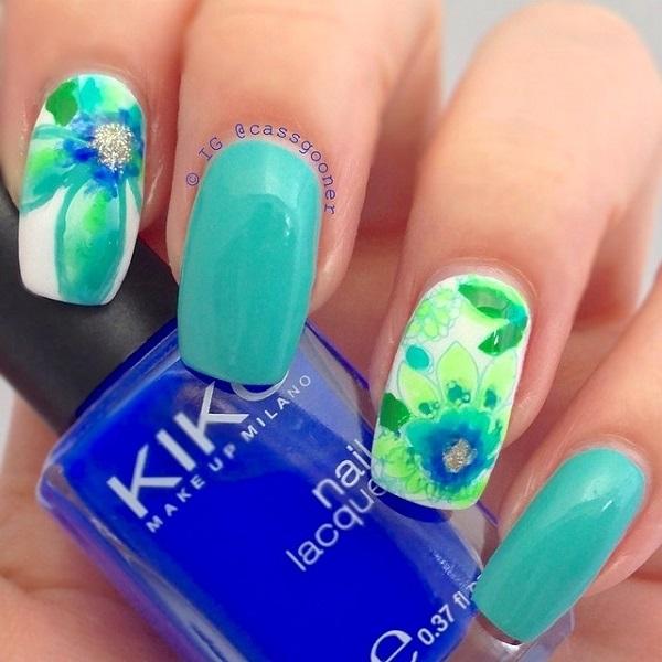 50+ Watercolor Nail Art Ideas