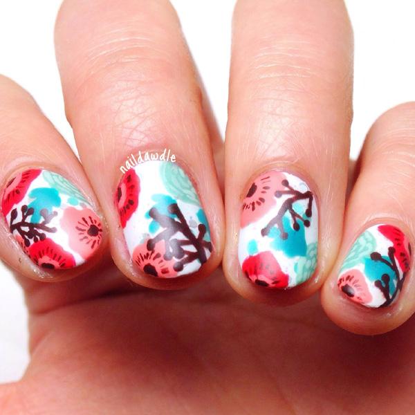 50+ Watercolor Nail Art Ideas