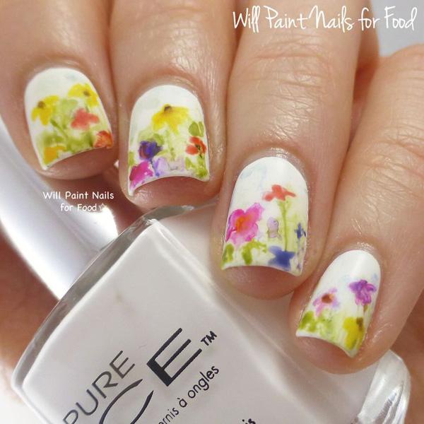 50+ Watercolor Nail Art Ideas
