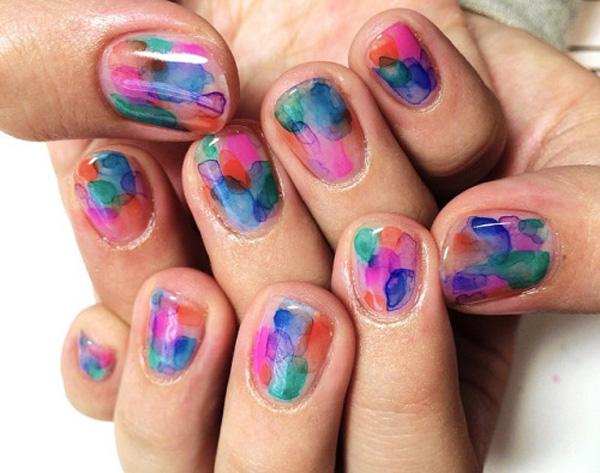 50+ Watercolor Nail Art Ideas