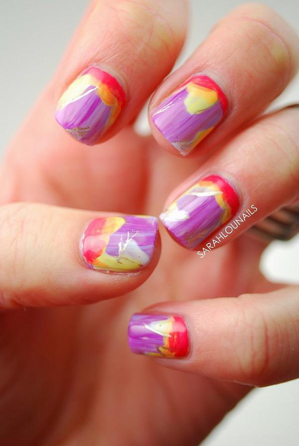 50+ Watercolor Nail Art Ideas