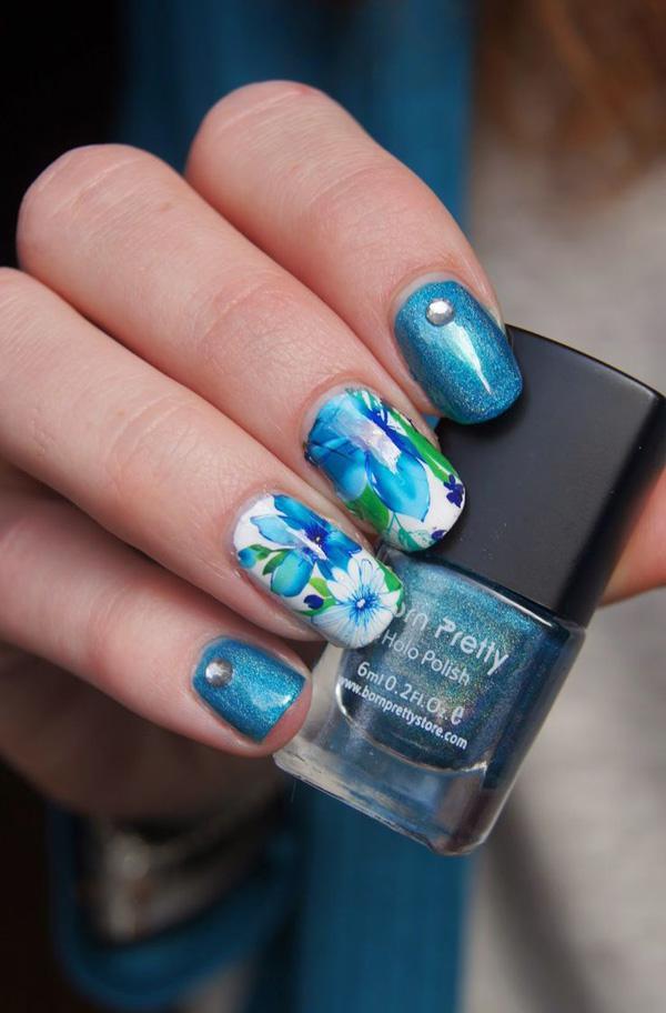 50+ Watercolor Nail Art Ideas