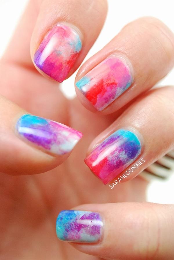 50+ Watercolor Nail Art Ideas