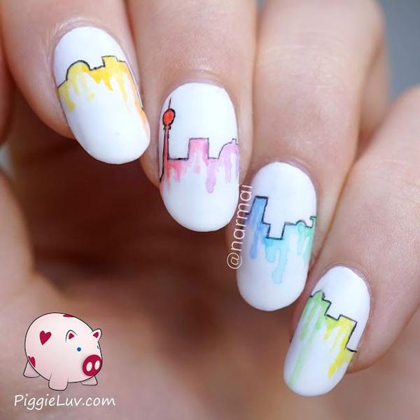 50+ Watercolor Nail Art Ideas