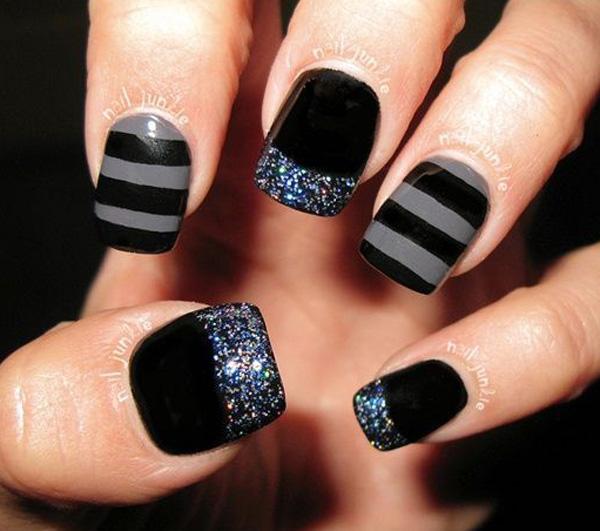 35 Gray Nail Art Designs