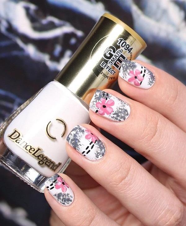 35 Gray Nail Art Designs