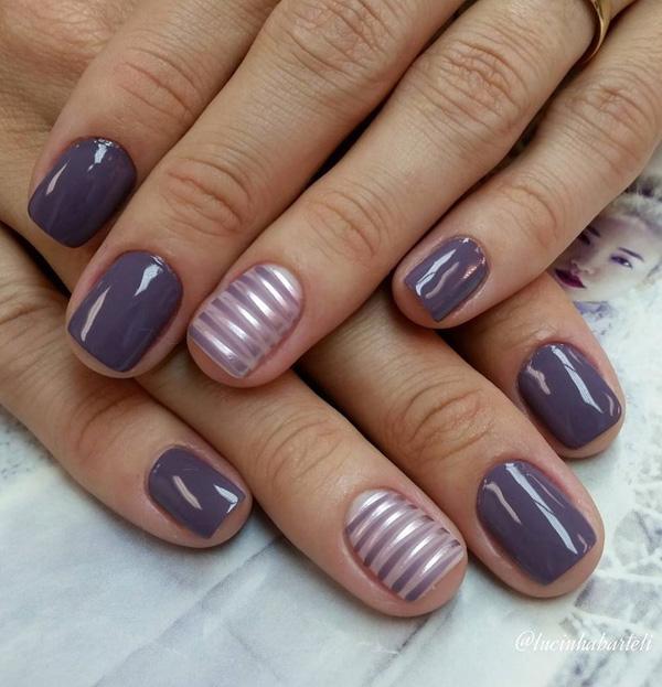 35 Gray Nail Art Designs