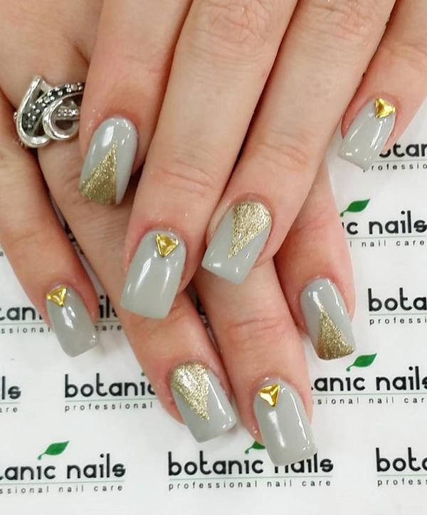 35 Gray Nail Art Designs
